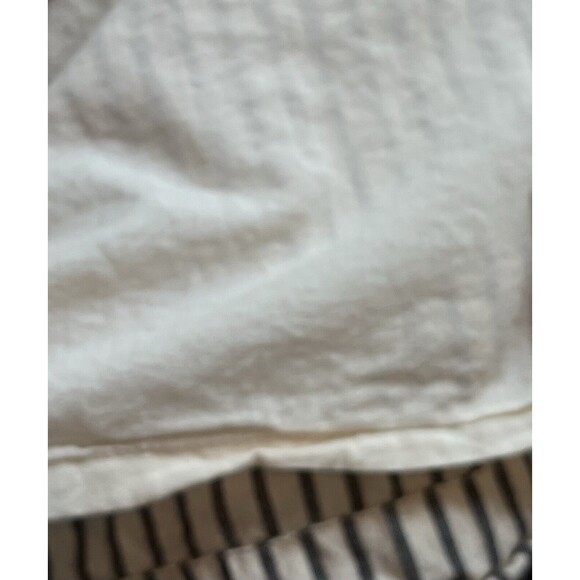 Maurice Striped Cotton Button Front Dress Womens M Black/White Resort Beachy - Picture 6 of 8